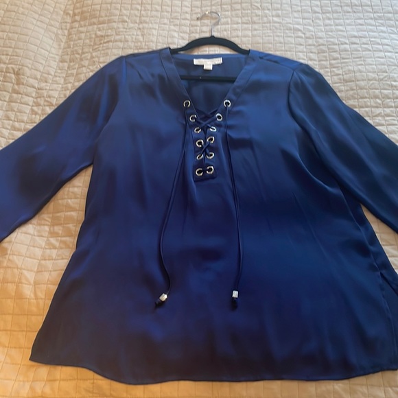 Michael Kors Navy Blouse - Size 6 - Picture 1 of 5
